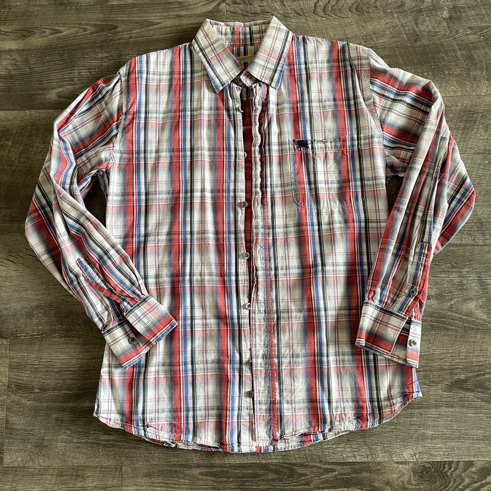 Burberry Button-Down Shirt 🤠👢👢